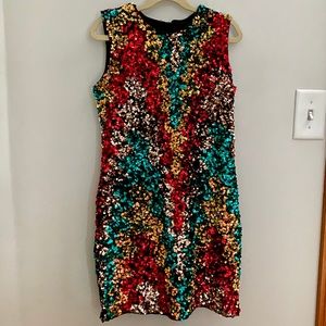 SHEIN Girls sequin holiday dress, size 10
